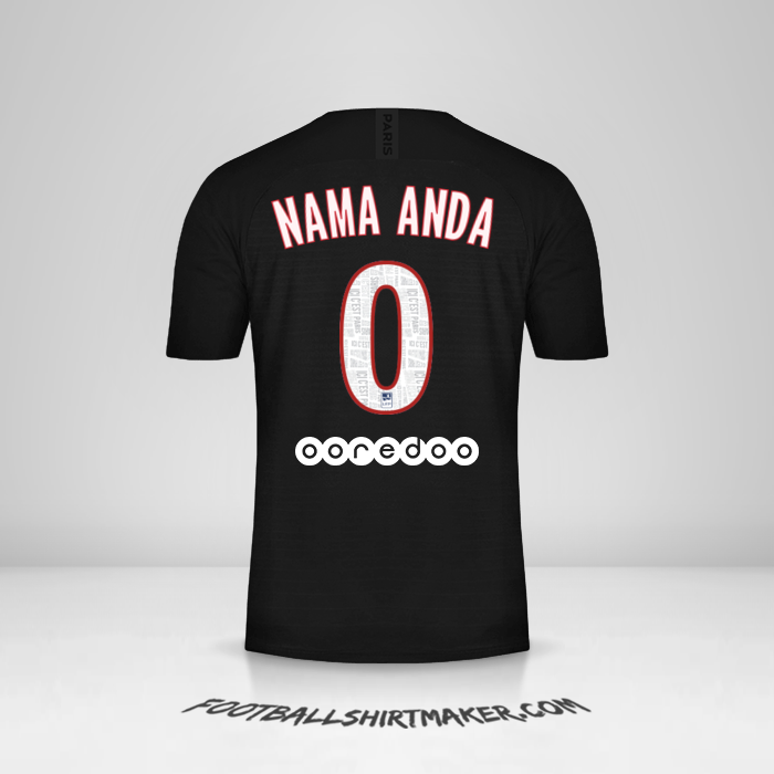 Jersey Paris Saint Germain 2019/20 IV -  nama anda - 0