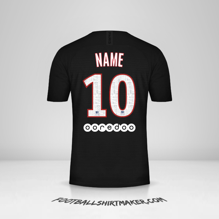 Jersey Paris Saint Germain 2019/20 Fourth -  name - 10