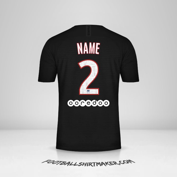Shirt Paris Saint Germain 2019/20 Fourth -  name - 2