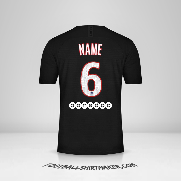 Shirt Paris Saint Germain 2019/20 Fourth -  name - 6