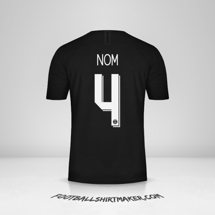 Maillot Paris Saint Germain Cup 2019/20 Quatrième -  nom - 4