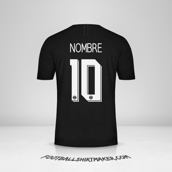 Jersey Paris Saint Germain Cup 2019/20 Cuarta -  nombre - 10