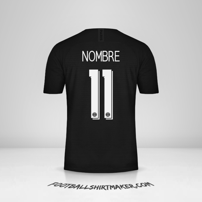 Jersey Paris Saint Germain Cup 2019/20 Cuarta -  nombre - 11