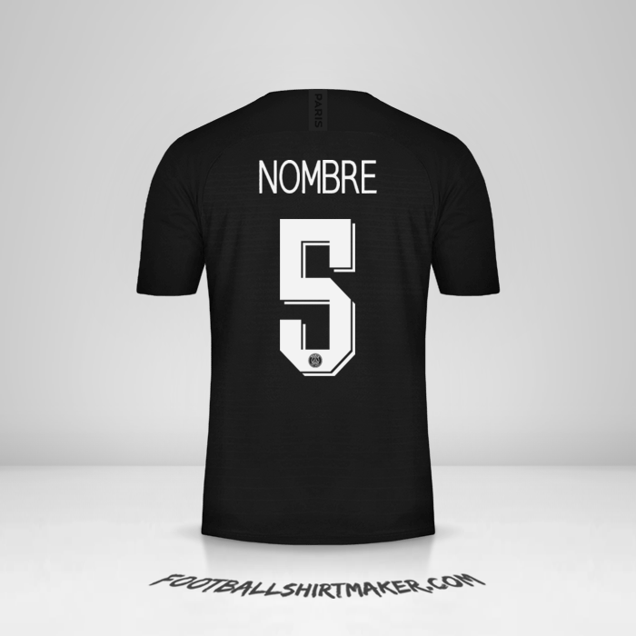 Jersey Paris Saint Germain Cup 2019/20 Cuarta -  nombre - 5