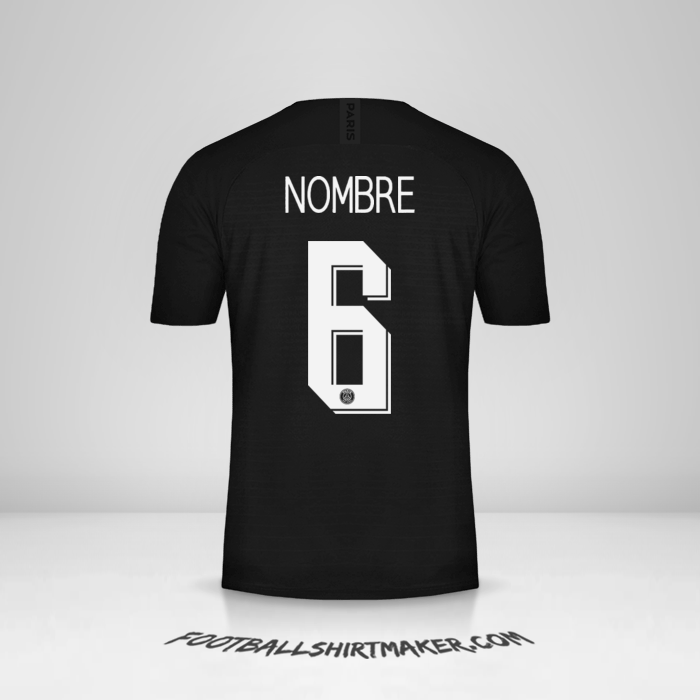 Camiseta Paris Saint Germain Cup 2019/20 Cuarta -  nombre - 6