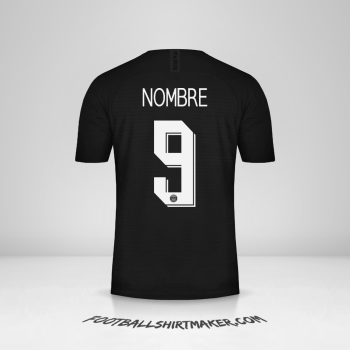 Jersey Paris Saint Germain Cup 2019/20 Cuarta -  nombre - 9