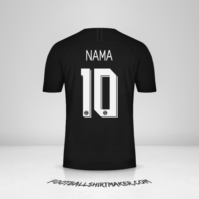 Jersey Paris Saint Germain Cup 2019/20 Keempat -  nama - 10