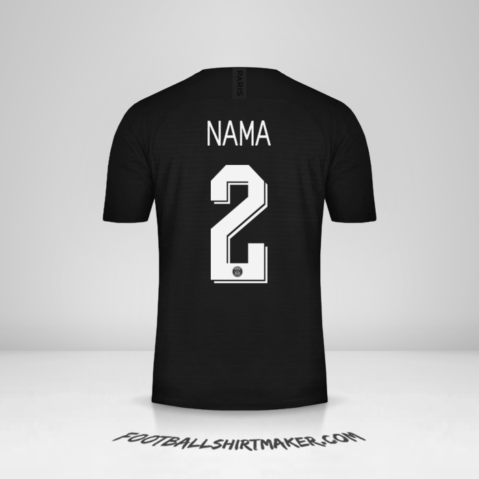 Jersey Paris Saint Germain Cup 2019/20 Keempat -  nama - 2