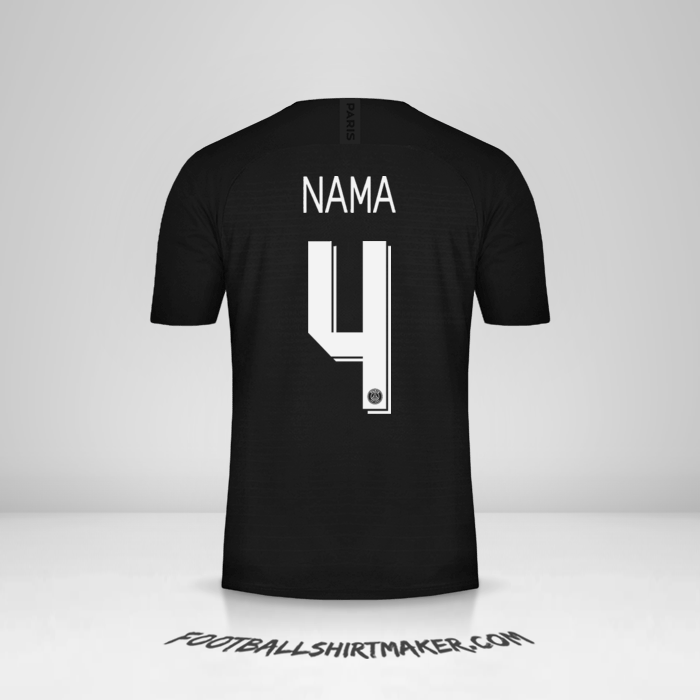 Jersey Paris Saint Germain Cup 2019/20 Keempat -  nama - 4