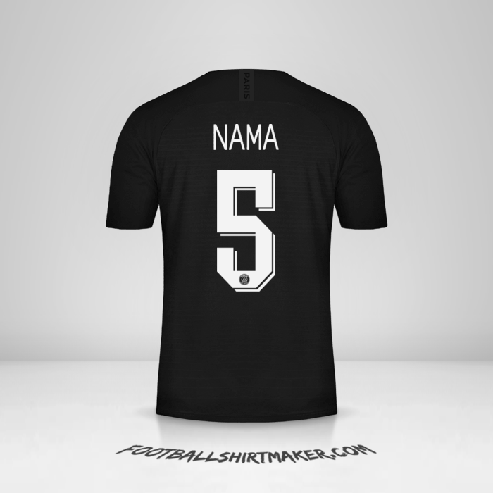 Jersey Paris Saint Germain Cup 2019/20 Keempat -  nama - 5