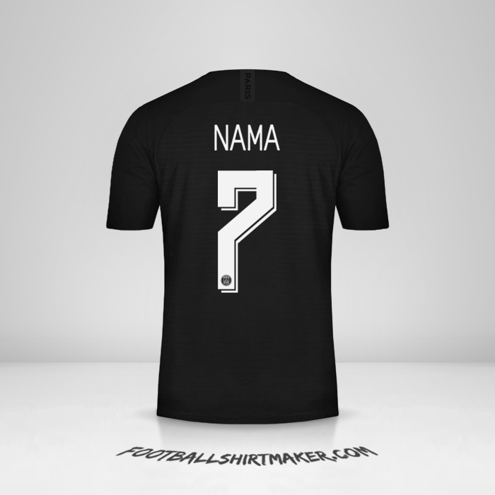 Jersey Paris Saint Germain Cup 2019/20 Keempat -  nama - 7