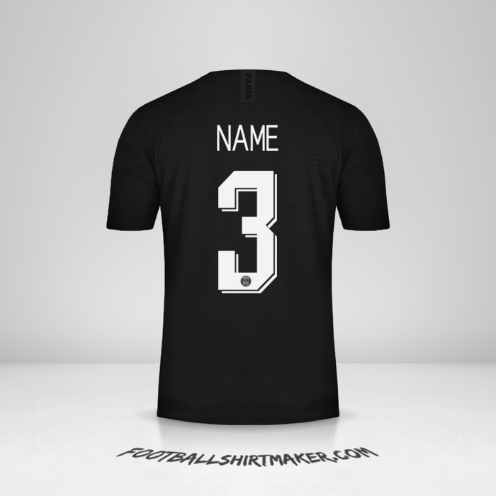 Shirt Paris Saint Germain Cup 2019/20 Fourth -  name - 3