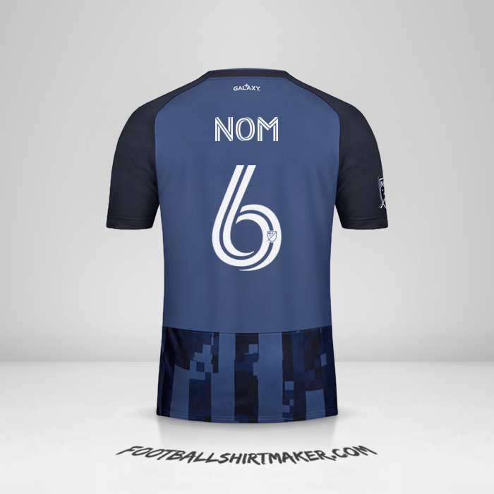 Maillot LA Galaxy 2020 Extérieur -  nom - 6