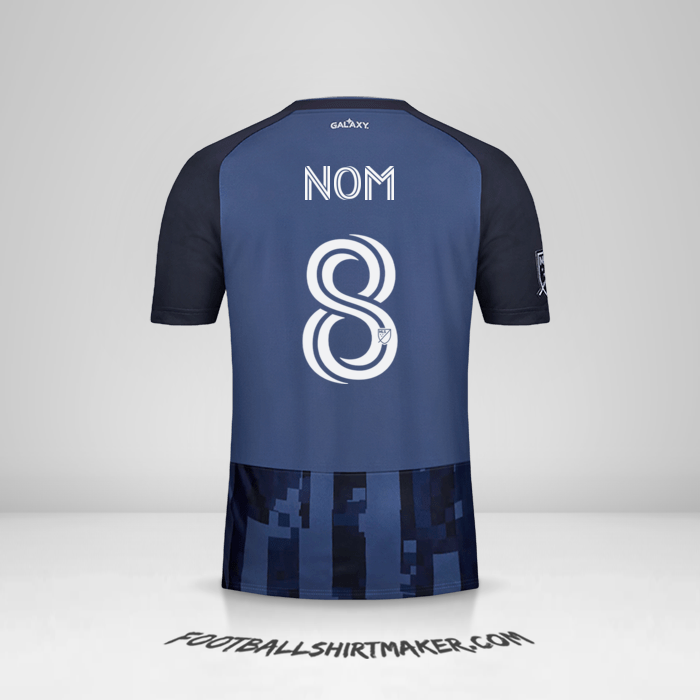 Maillot LA Galaxy 2020 Extérieur -  nom - 8