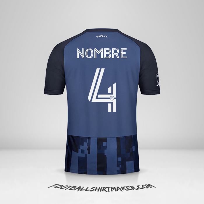 Jersey LA Galaxy 2020 Visita -  nombre - 4