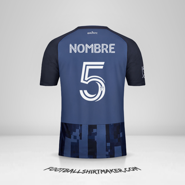 Camiseta LA Galaxy 2020 Visita -  nombre - 5