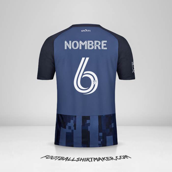 Camiseta LA Galaxy 2020 Visita -  nombre - 6