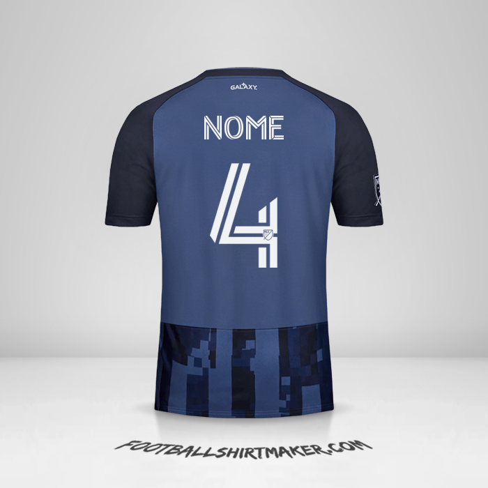 Maglia LA Galaxy 2020 Seconda -  nome - 4