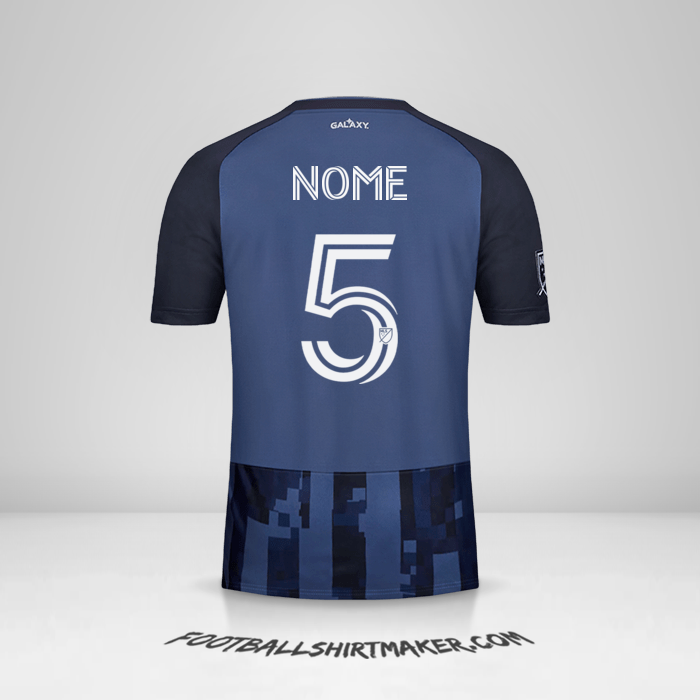 Maglia LA Galaxy 2020 Seconda -  nome - 5