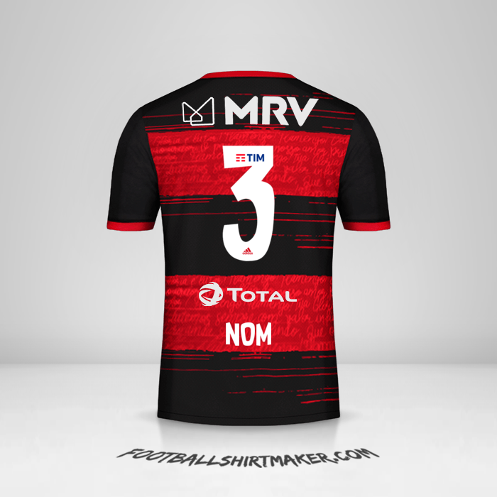 Maillot Flamengo 2020 -  nom - 3