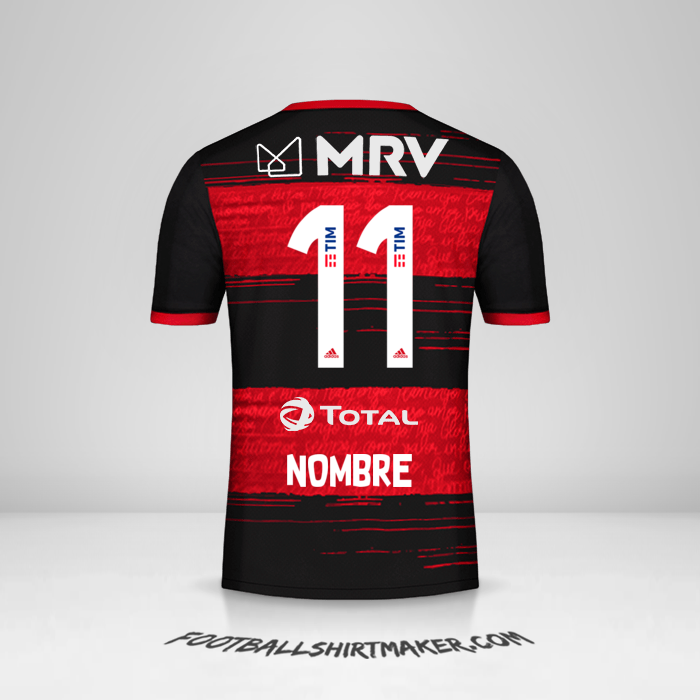 Camiseta Flamengo 2020 -  nombre - 11