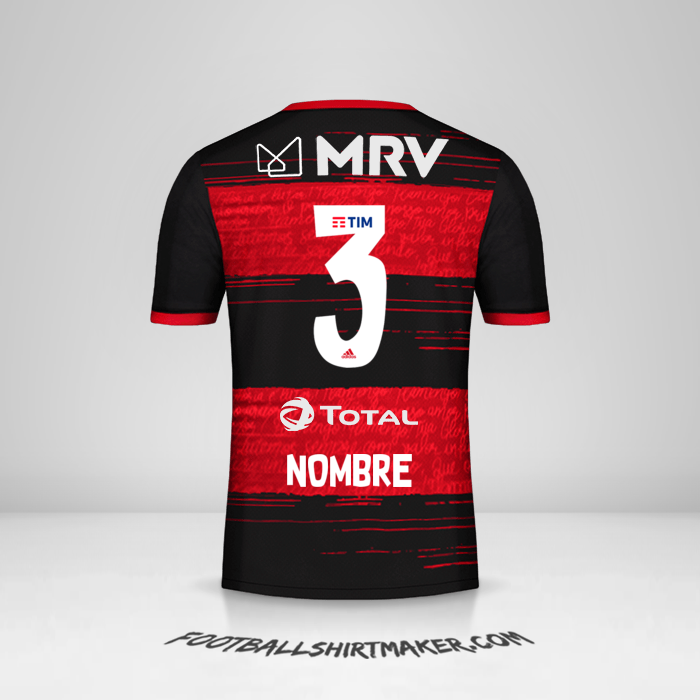 Camiseta Flamengo 2020 -  nombre - 3
