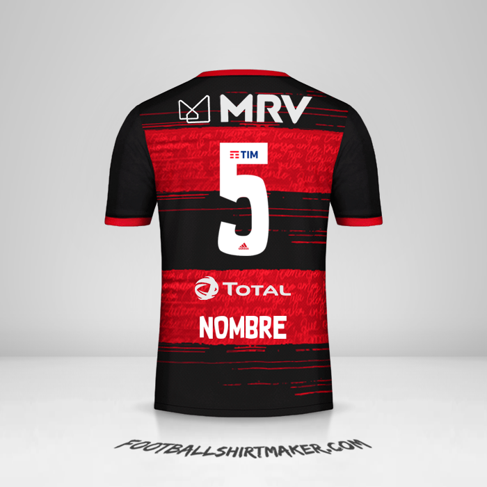 Jersey Flamengo 2020 -  nombre - 5