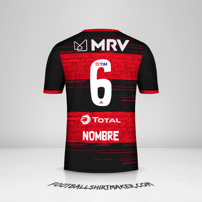 Jersey Flamengo 2020 -  nombre - 6