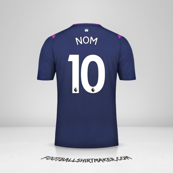 Maillot West Ham United FC 2019/20 Troisième -  nom - 10