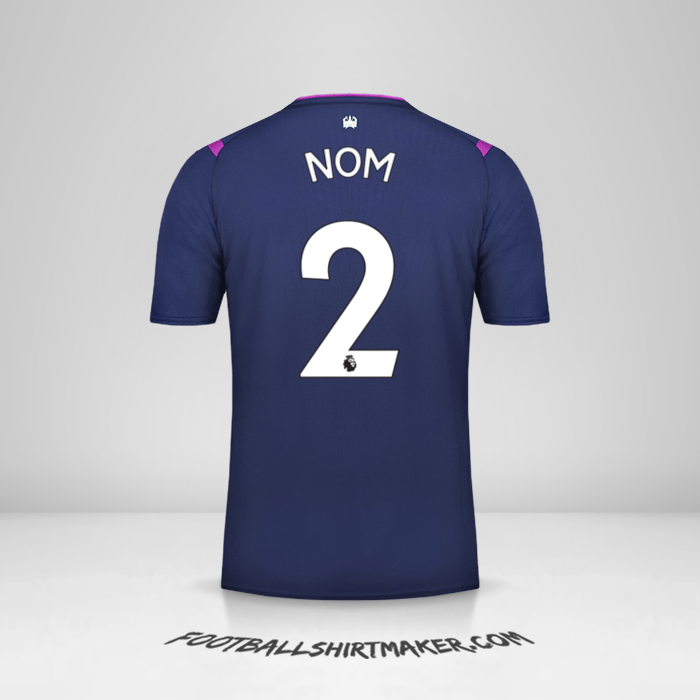 Maillot West Ham United FC 2019/20 Troisième -  nom - 2