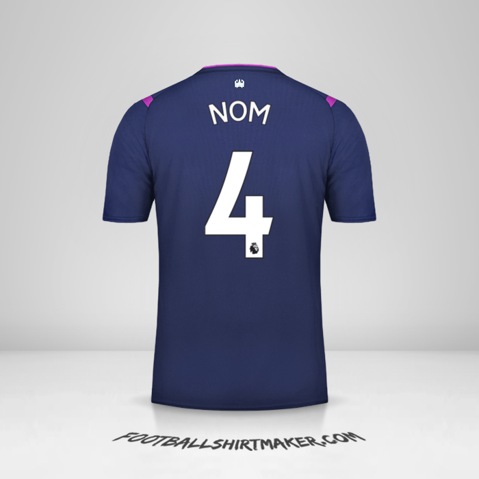 Maillot West Ham United FC 2019/20 Troisième -  nom - 4