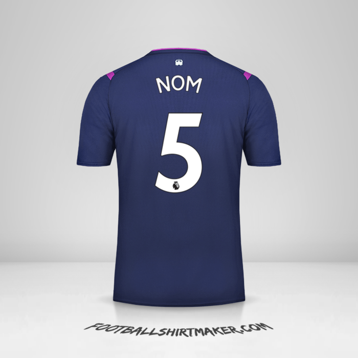 Maillot West Ham United FC 2019/20 Troisième -  nom - 5