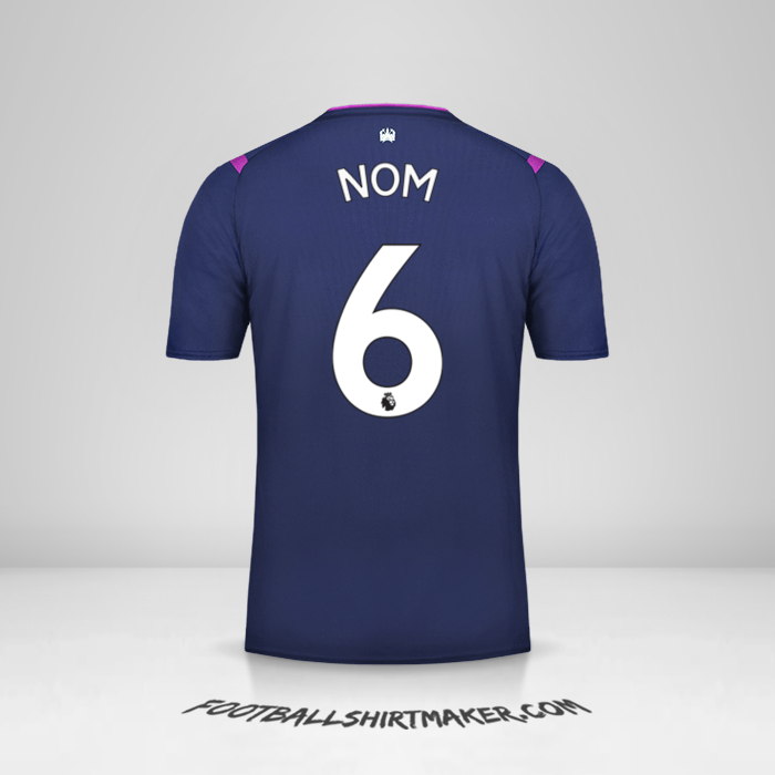 Maillot West Ham United FC 2019/20 Troisième -  nom - 6