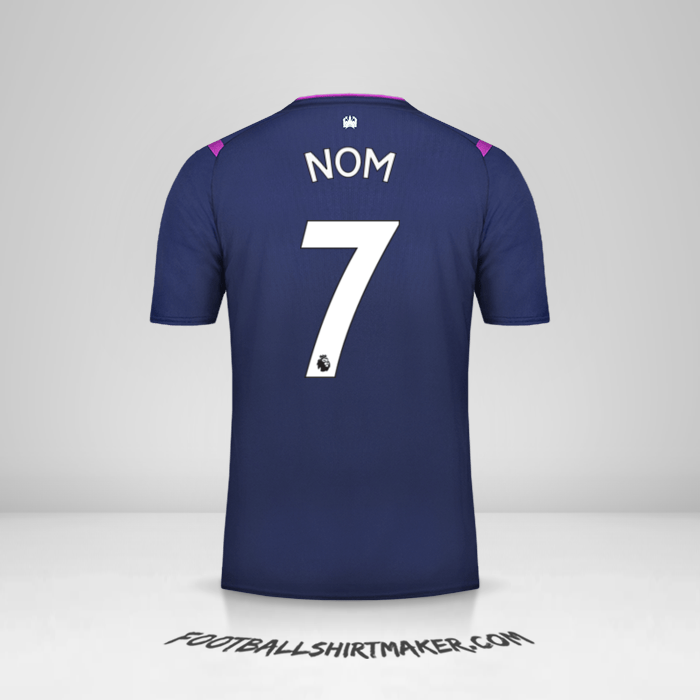 Maillot West Ham United FC 2019/20 Troisième -  nom - 7