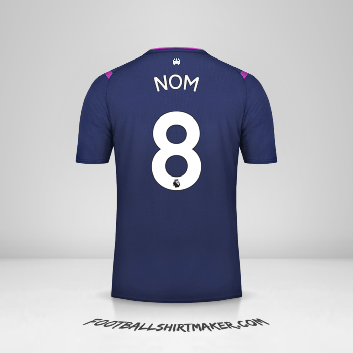 Maillot West Ham United FC 2019/20 Troisième -  nom - 8