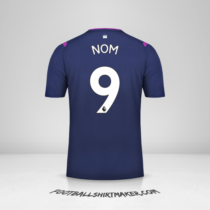 Maillot West Ham United FC 2019/20 Troisième -  nom - 9