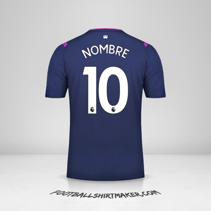 Jersey West Ham United FC 2019/20 Tercera -  nombre - 10