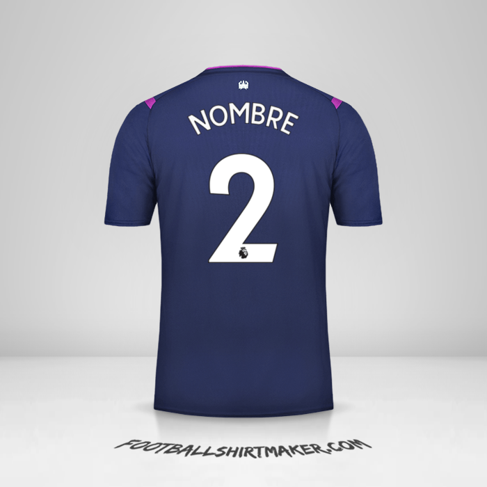 Jersey West Ham United FC 2019/20 Tercera -  nombre - 2