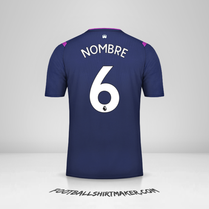 Jersey West Ham United FC 2019/20 Tercera -  nombre - 6