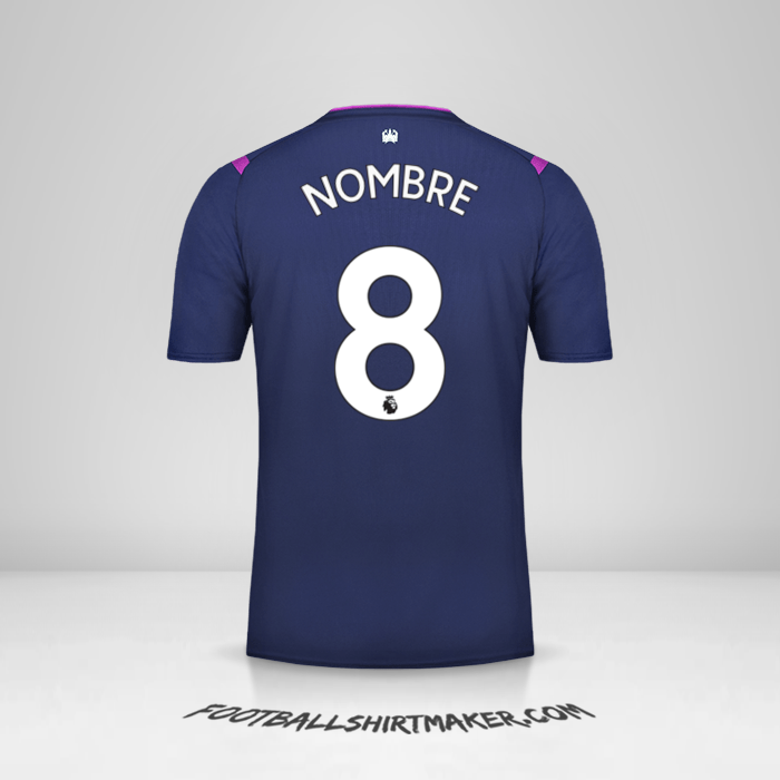 Jersey West Ham United FC 2019/20 Tercera -  nombre - 8