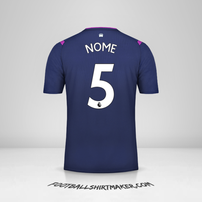 Camisa West Ham United FC 2019/20 Terceira -  nome - 5