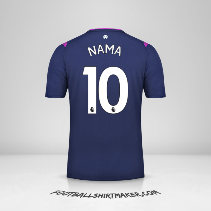 Jersey West Ham United FC 2019/20 Ketiga -  nama - 10