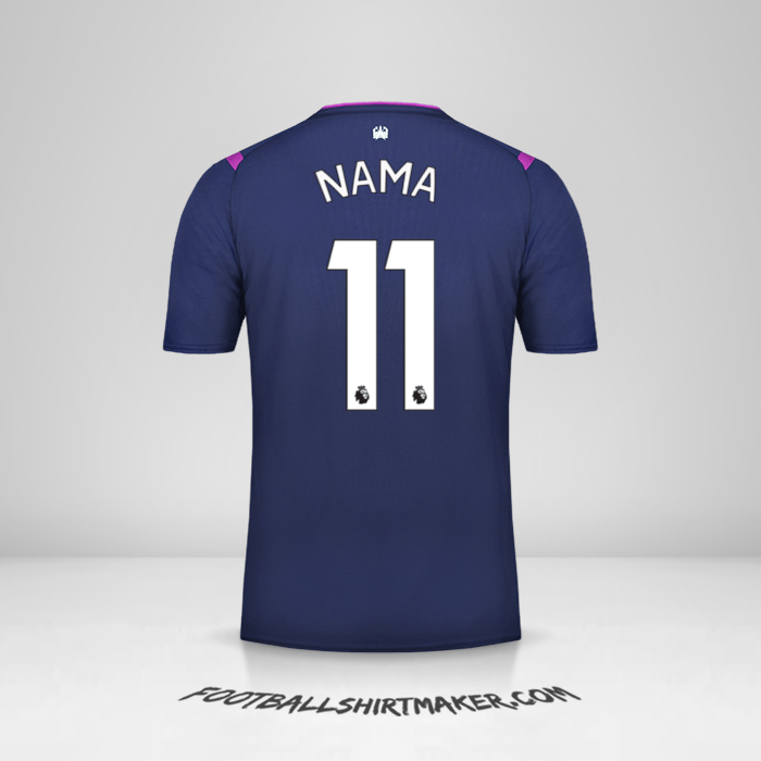 Jersey West Ham United FC 2019/20 Ketiga -  nama - 11