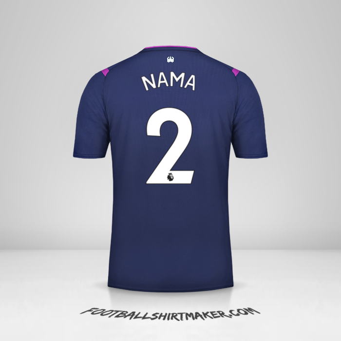 Jersey West Ham United FC 2019/20 Ketiga -  nama - 2