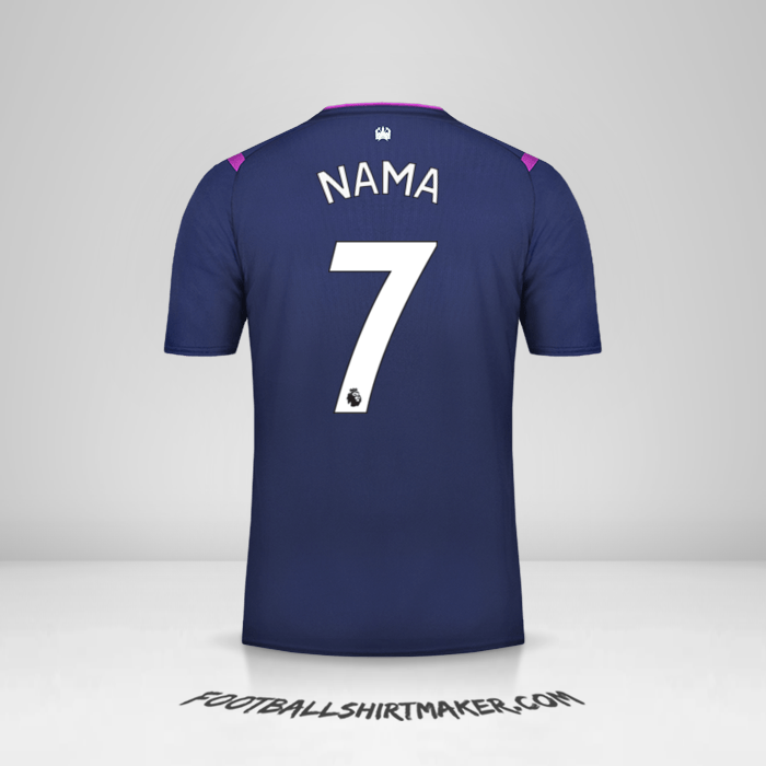 Jersey West Ham United FC 2019/20 Ketiga -  nama - 7