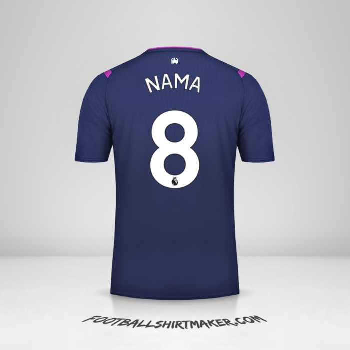 Jersey West Ham United FC 2019/20 Ketiga -  nama - 8