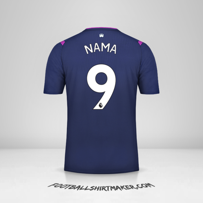 Jersey West Ham United FC 2019/20 Ketiga -  nama - 9