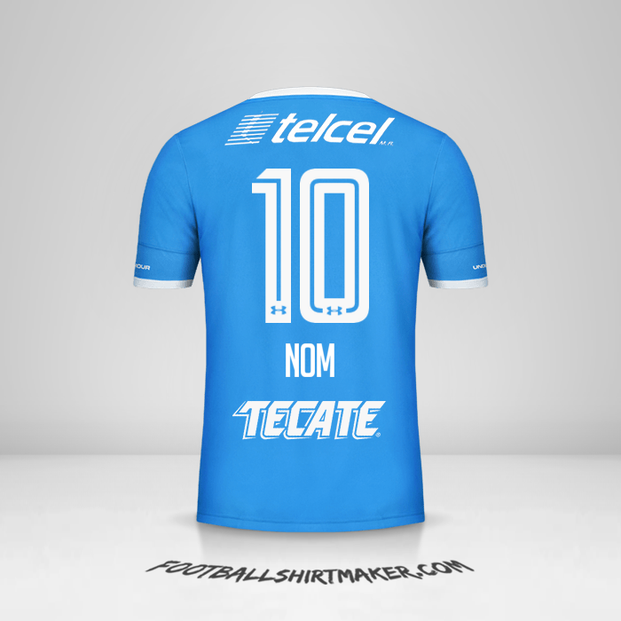Maillot Cruz Azul 2016/17 -  nom - 10