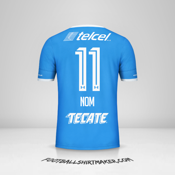 Maillot Cruz Azul 2016/17 -  nom - 11