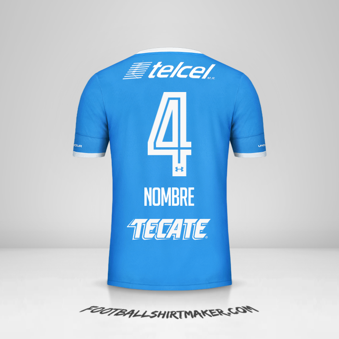 Jersey Cruz Azul 2016/17 -  nombre - 4